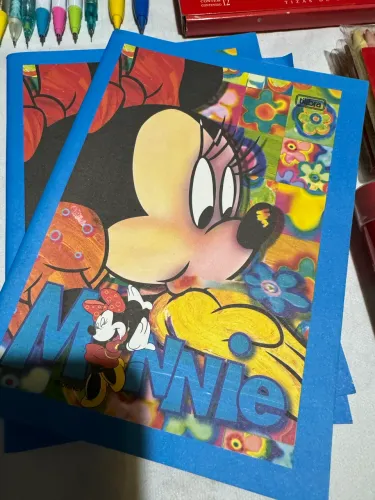 Mini caderno da Minnie, raro anos 80 Tilibra 96 folhas