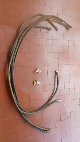 Mangueira cobre de gás encanado 2 metros