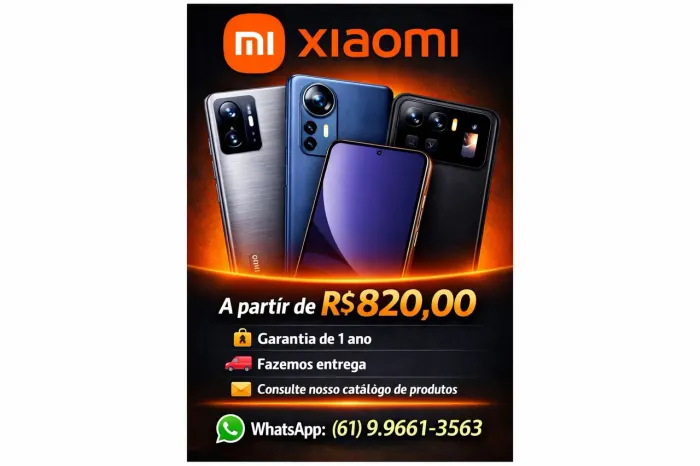 Xiaomi top de linha a partir de R$820, novos e lacrados!
