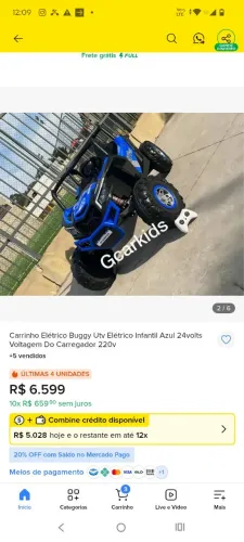 UTV elétrico infantil 2000new