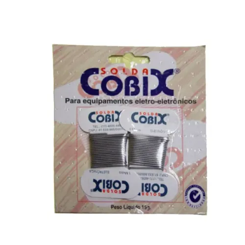 Solda Estanho Cartela 15GR 60x40 Cobix Soldas (Entrego)