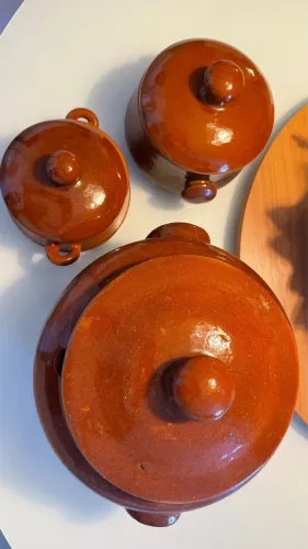 Jogo de Feijoada de cerâmica 6 peças -novo 