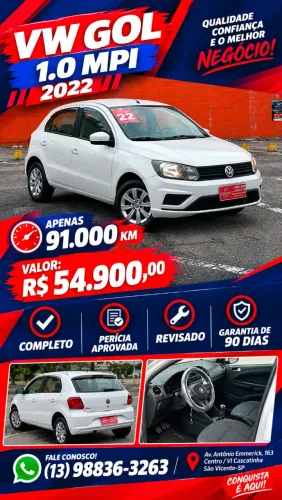 Volkswagen Gol Geração VII 1.0 12V Flex Mec. 4P 2022