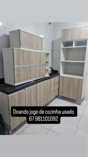 Doando jogo de cozinha usado