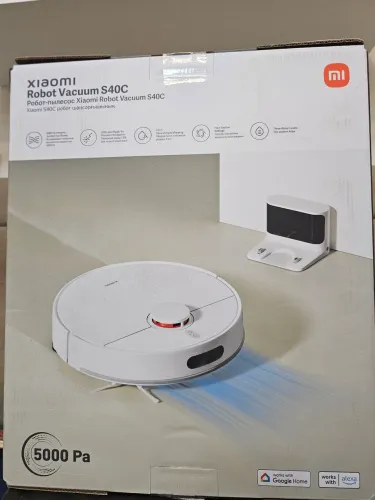 Robo Aspirador Xiaomi S40C Branco - 2 em 1 - Lacrado