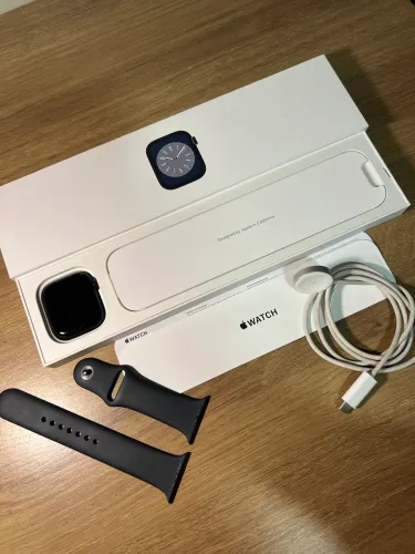 Apple Watch Series 8 45mm Cellular - OLX Pay - Midnight - Faço Troca e Parcelo