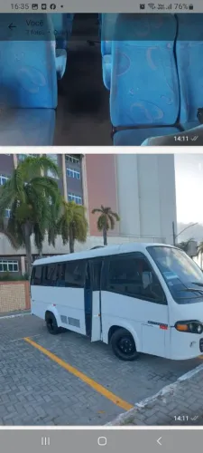 Vendo ou troco  microônibus 24 lugares em dia IPVA pago placa nova pronto pra transferir.