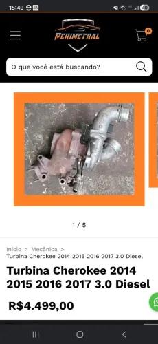 Turbina da grand cherokee 2015 3.0 v6 diesel 