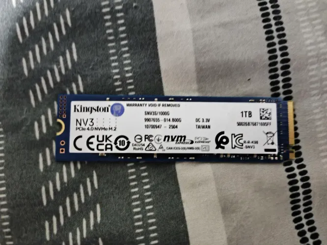 SSD Kingston 1T Leitura 6000MBs e Gravação 4000MBs