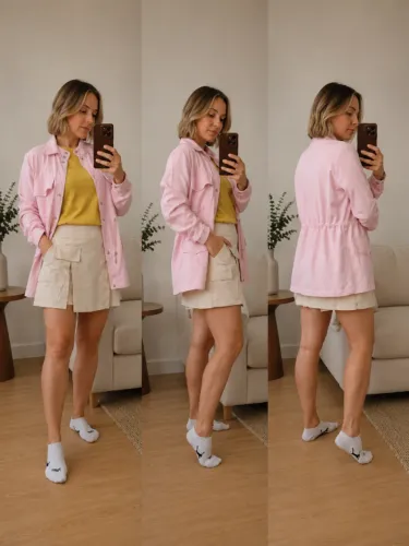 Jaqueta Rosa 36/38 TVZ
