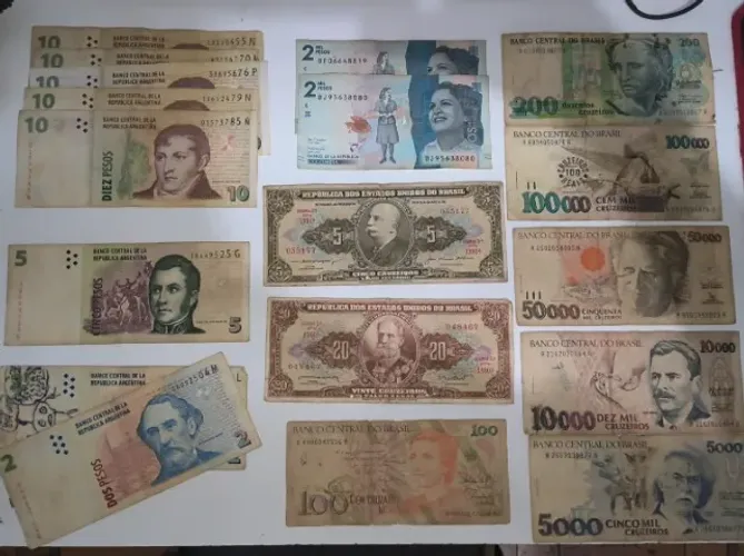 NOTAS * COLEÇÃO 18 NOTAS ANTIGAS ( LEIA DESCRIÇÃO )