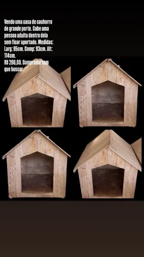 Casa para cães de grande porte.