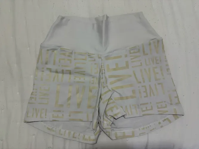 Shorts branco/off Live! Original PP