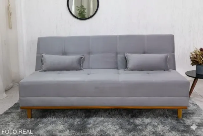 Sofá cama madri veludo novo EM ESTOQUE