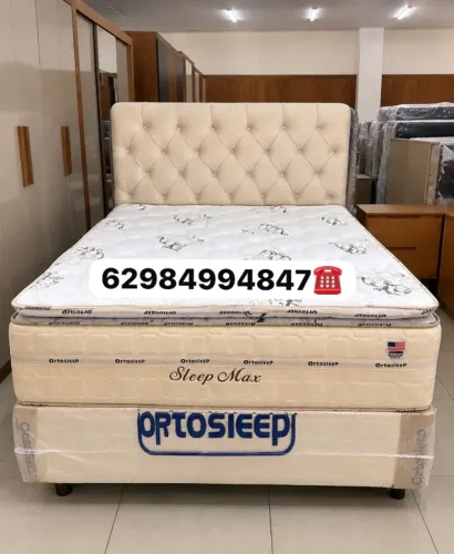 Cama box colchão base nova