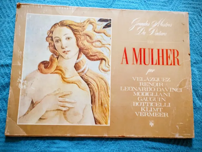1976 Grandes Mestres da Pintura, 8 gravuras Multicoloridas 53x39cm, intactas, com estojo