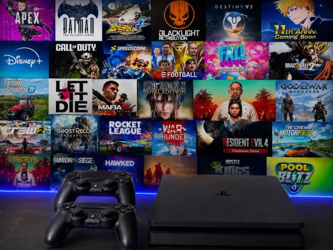 Ps4 2 controles e jogos