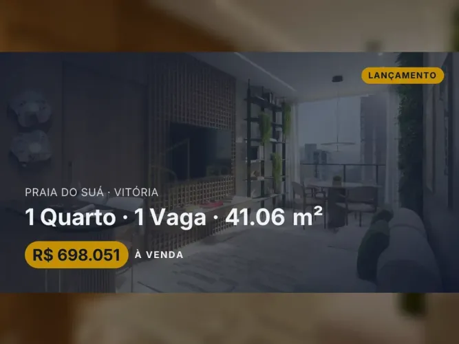 Viva no Solara Residencial: Apartamento de 1 Quarto na Praia do Suá!