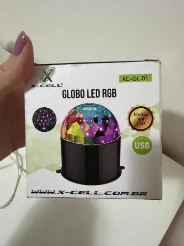 4 Mini Globo Luminárias De Led Rgb 5w X-cell Xc-gl-01 5v