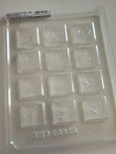 Forma de acetato para chocolate (dia das mães)