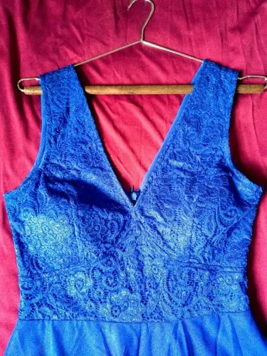 Vestido de festa azul marinho | Tam 40