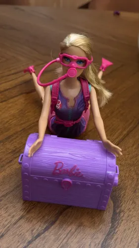 Barbie Mergulhadora Ocean Treasure Explorer Com Acessórios