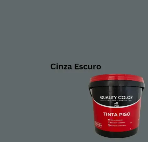 Tinta Piso Premium 16lt (Cinza Escuro) - Quality Color