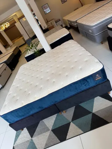Colchão KING VISCO COM MASSAGEADOR - Entrego! 