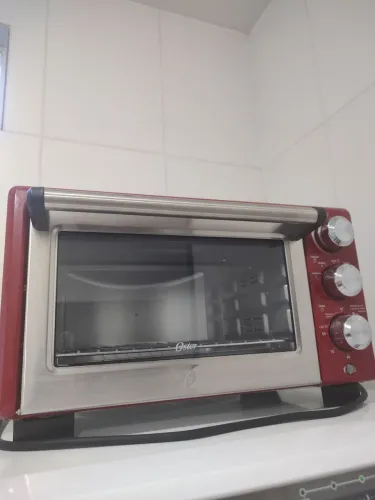 FORNO ELÉTRICO OSTER CONVECTION COOK 7118R 127V 110V VERMELHO 18 LITROS FORNINHO 1400W