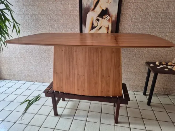 Mesa de Jantar Ibiza Madeira - 1.80mx1m - c/ 4 Cadeiras