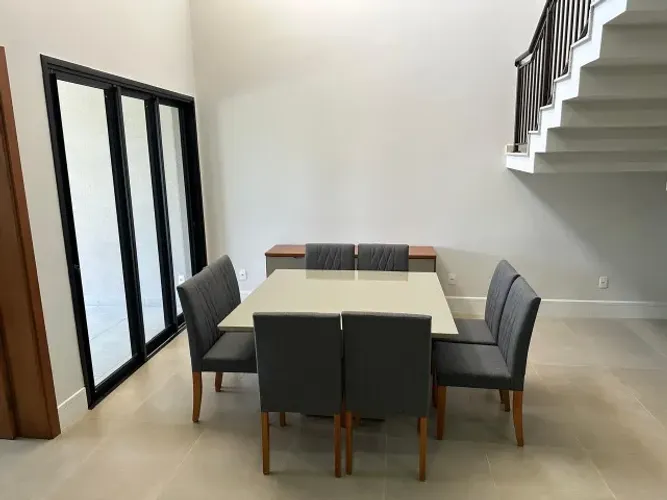 Mesa de Jantar Quadrada 8 Lugares + Buffet
