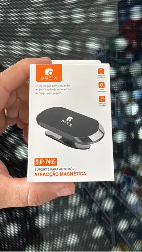 Suporte Celular Magnético ONE-X Automotivo - Ultra Fixação e Rotação 360º