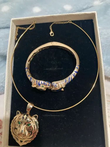 conjunto de semi joias pulseira e colar