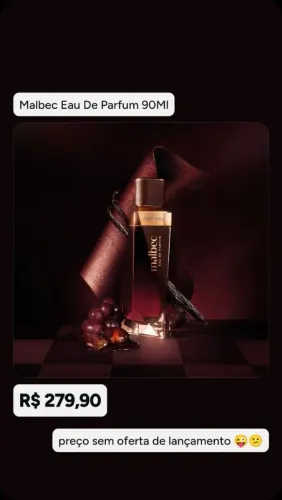 Malbec perfume Eau de Parfum 90ml