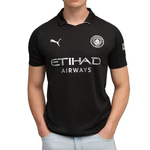 Camiseta Original do Manchester City Preta Masculina 25/26