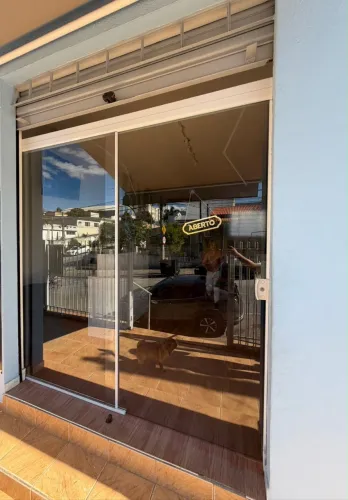 Porta de Vidro de Correr Completa ? Fachada Comercial