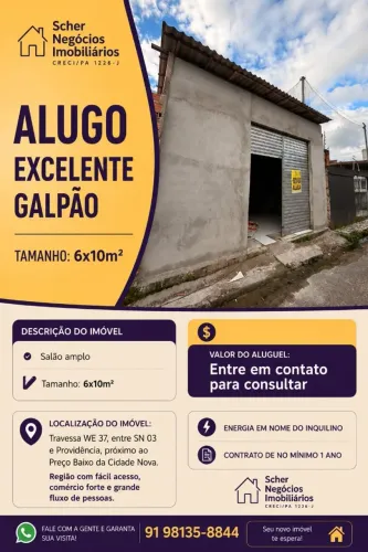Galpão na Cidade Nova 8, Próximo ao Preço Baixo