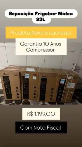 Frigobar Midea 124L | Lacrado | Nota Fiscal