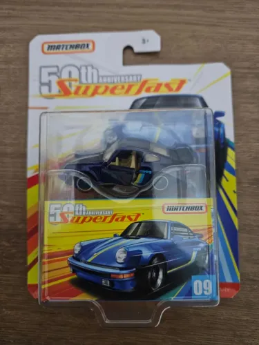 Miniatura Matchbox 80' Porsche 911 Turbo Superfast  Azul
