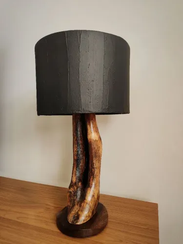 Luminária Rústica de Mesa 