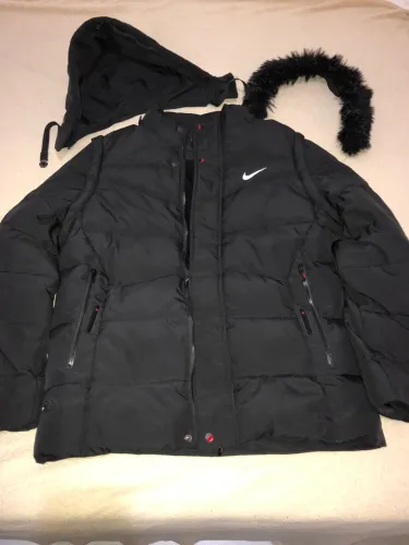 Casaco 3 em 1 Nike Preto Tamanho GG - Vira Colete e Capuz Removível -ACEITO OFERTAS-