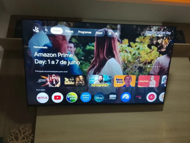 Tv Smart Philips 75 Polegadas 4K Ambilight Google Android