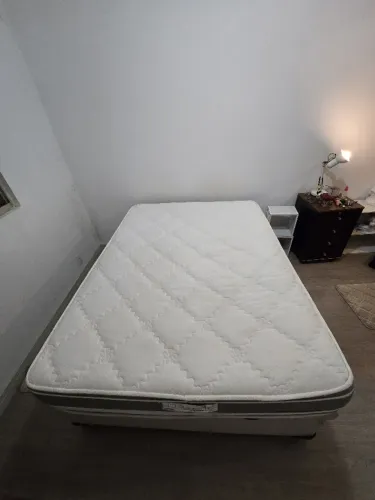 Cama box baú casal + colchão Prorelax 1,38 x 1,88 m