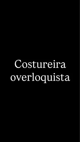 Costureira overloquista