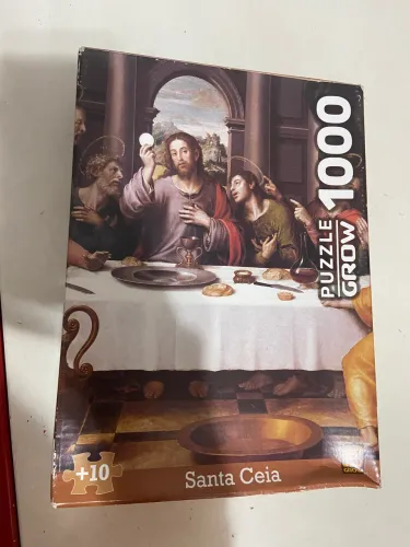 Quebra Cabeça Santa Ceia 1000 peças Grow