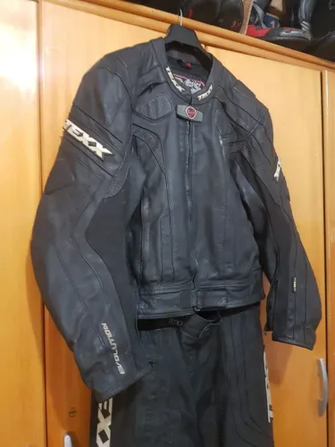 Macacão de couro para motociclista