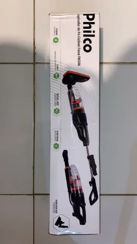 Philco Aspirador de Pó Vertical Ciclone Force 1250W PAS06 220V Preto e Laranja