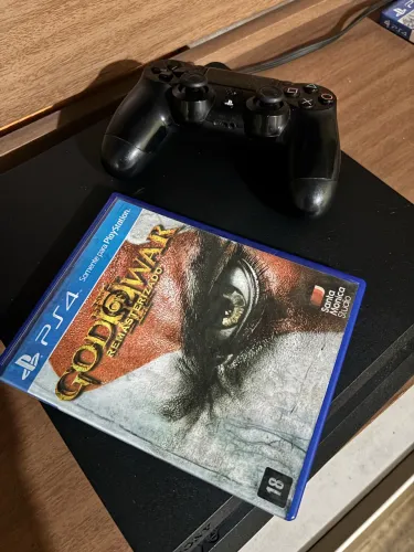 VENDO OU TROCO PS4 SLIM 1T1 JOGO E UM CONTROLE