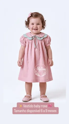 Vestido baby infantil R$ 152,00
