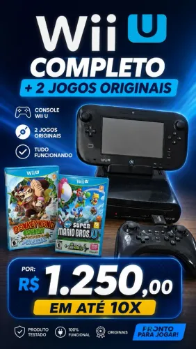 NINTENDO WII U + JOGOS